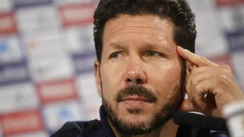 Simeone, en rueda de prensa Simeone, en rueda de prensa