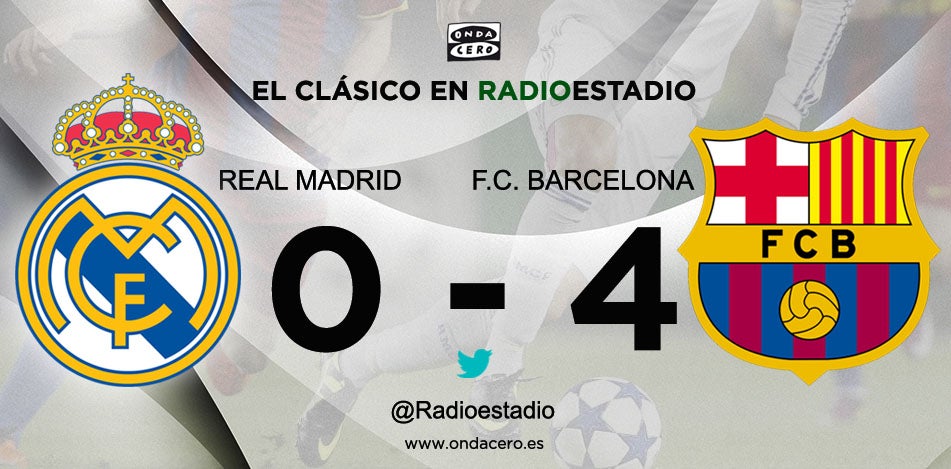 Real Madrid 0 - 4 Barcelona. Escucha el gol de Luis Suárez Real Madrid 0 - 4 Barcelona. Escucha el gol de Luis Suárez