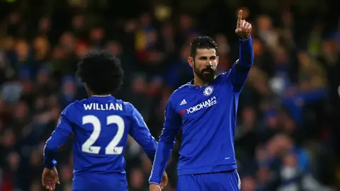 Diego Costa, con Willian Diego Costa, con Willian
