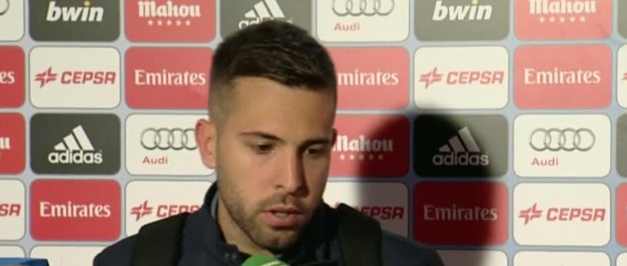 Jordi Alba: "Son muchos puntos, pero hay que ser cautos" Jordi Alba: "Son muchos puntos, pero hay que ser cautos"