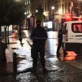 Presencia policial en los alrededores de la Grand Place en Bruselas