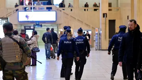 Amenaza terrorista en Bruselas. Amenaza terrorista en Bruselas.