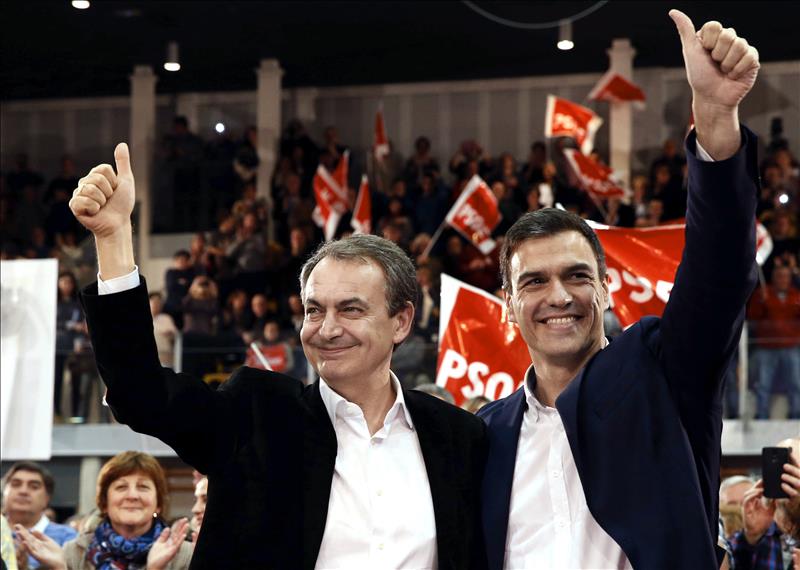 Sánchez y Zapatero, juntos en Valladolid en el único mitin que compartirán en campaña Sánchez y Zapatero, juntos en Valladolid en el único mitin que compartirán en campaña