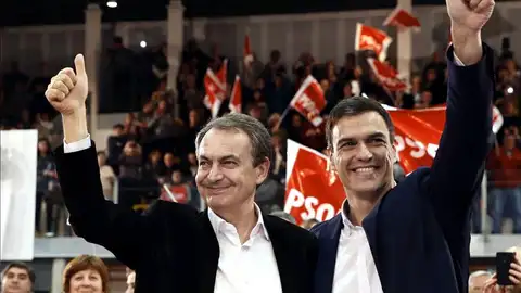 Pedro Sánchez y Zapatero Pedro Sánchez y Zapatero