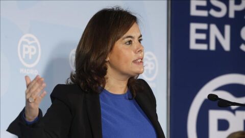 La vicepresidenta del Gobierno, Soraya S&aacute;enz de Santamar&iacute;a