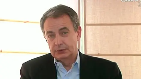 José Luis Rodríguez Zapatero en Espejo Público José Luis Rodríguez Zapatero en Espejo Público