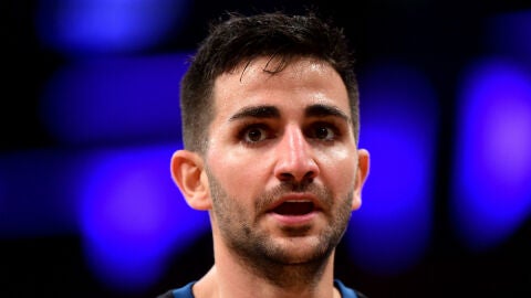Ricky Rubio, durante un partido con los Timberwolves