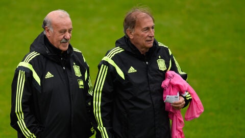 Del Bosque y Toni Grande