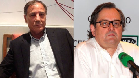 Antonio Casado y Paco Marhuenda en la tertulia de M&aacute;s de uno