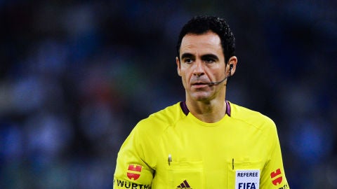 Velasco Carballo durante un partido en Liga