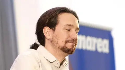 Pablo Iglesias en un mitin El líder de Podemos durante un mitin en Galicia