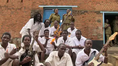 La nominación a los Grammy de una cárcel de Malawi Algunos de los presos de la prisión de Malawi.