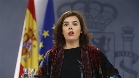 La vicepresidenta del Gobierno, Soraya S&aacute;enz de Santamar&iacute;a