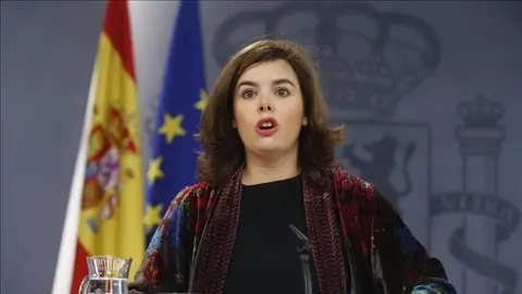 La vicepresidenta del Gobierno, Soraya Sáenz de Santamaría La vicepresidenta del Gobierno, Soraya Sáenz de Santamaría