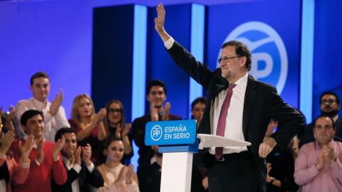 Mariano Rajoy en su cierre de campa&ntilde;a en Madrid