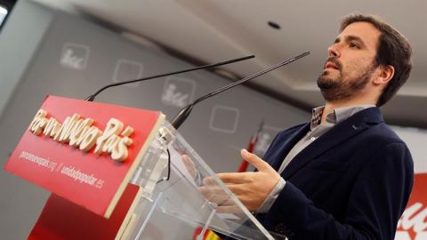 El l&iacute;der de IU, Alberto Garz&oacute;n