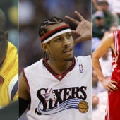 Shaquille O'Neal, Allen Iverson y Yao Ming