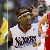 Shaquille O'Neal, Allen Iverson y Yao Ming Shaquille O'Neal, Allen Iverson y Yao Ming