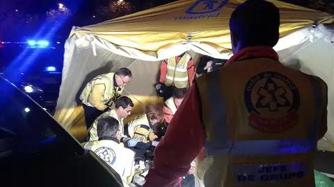 Varios efectivos de Protección Civil en un suceso Varios efectivos de Protección Civil en un suceso