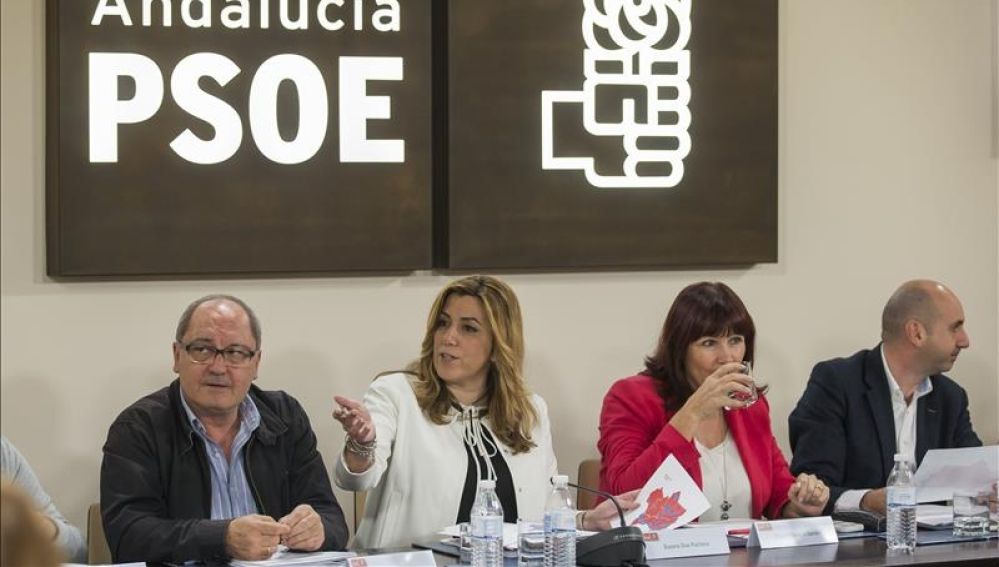 La secretaria general de los socialistas andaluces y presidenta de la Junta, Susana Díaz