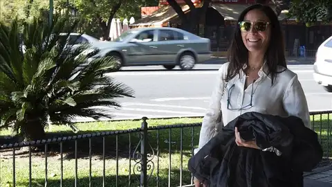 La jueza María Núñez, a la salida de los juzgados La jueza María Núñez, a la salida de los juzgados