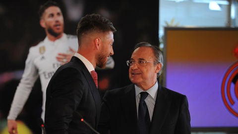 Sergio Ramos y Florentino P&eacute;rez