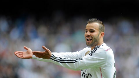 Jes&eacute; Rodr&iacute;guez gesticula durante un partido