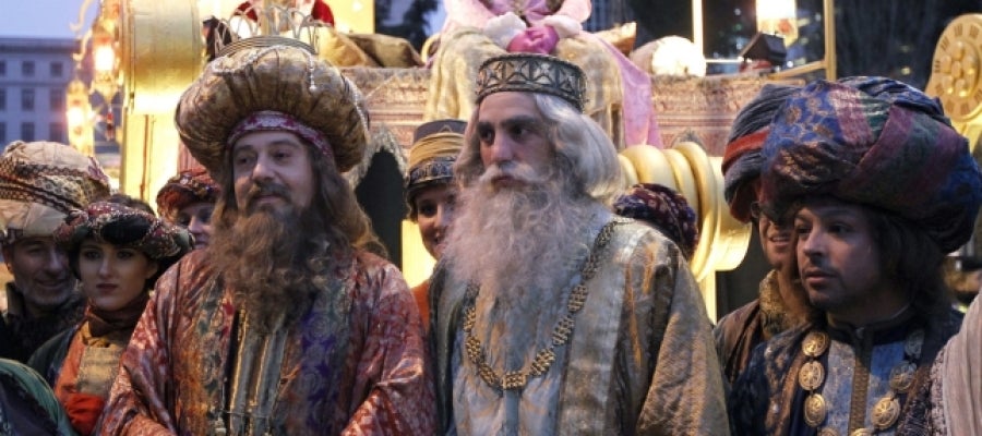 Los Reyes Magos en la Plaza de Cibeles Los Reyes Magos en la Plaza de Cibeles