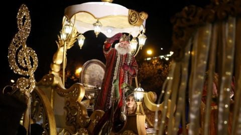 Una de las carrozas reales de la cabalgata de Madrid