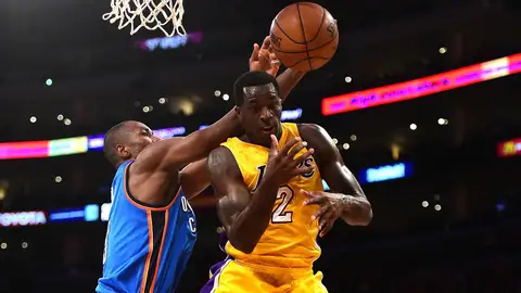 Ibaka, en acción ante los Lakers Ibaka, en acción ante los Lakers
