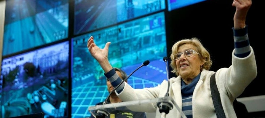 La alcaldesa de Madrid, Manuela Carmena La alcaldesa de Madrid, Manuela Carmena