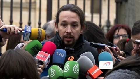 El secretario general de Podemos, Pablo Iglesias