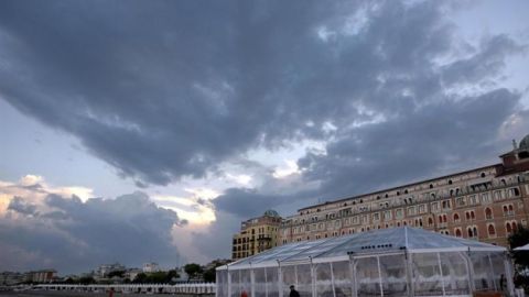 Cielo nublado y tiempo inestable