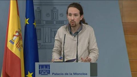 El secretario general de Podemos, Pablo Iglesias