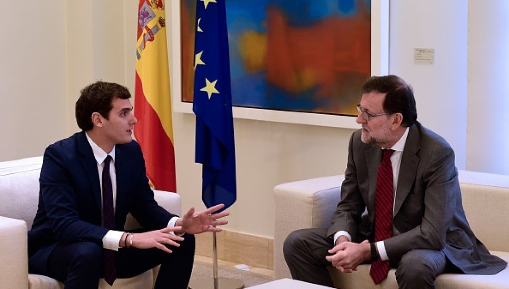 Mariano Rajoy y Albert Rivera en un momento de su reunión