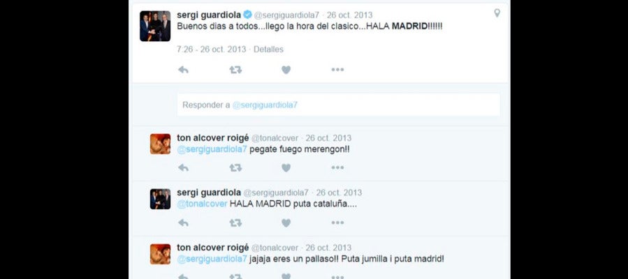 Los tweets de Sergi Guardiola
