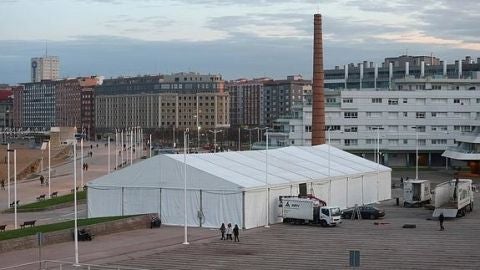 Carpa para fiesta de Nocheviaja cancelada