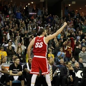 Marc Gasol celebra la victoria de los Grizzlies contra Miami Marc Gasol celebra la victoria de los Grizzlies contra Miami