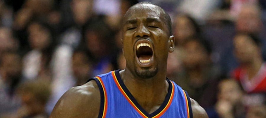 Serge Ibaka, durante un partido con los Thunder Serge Ibaka, durante un partido con los Thunder