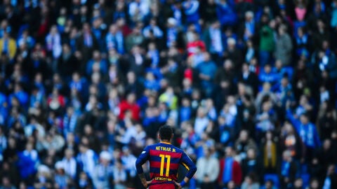 Neymar, durante el partido contra el Espanyol
