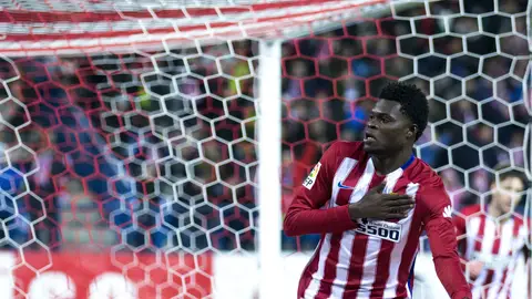 Thomas celebra un gol Thomas celebra un gol