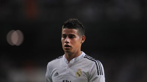 James Rodr&iacute;guez, durante un partido con el Real Madrid