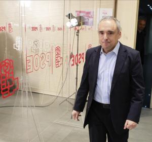 Rafael Simancas en la sede del PSOE Rafael Simancas en la sede del PSOE