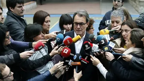 El presidente en funciones, Artur Mas. El presidente en funciones, Artur Mas.