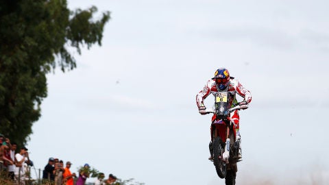 Joan Barreda, durante el pr&oacute;logo del Dakar