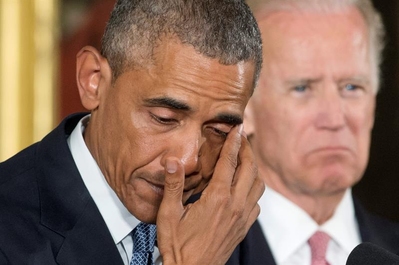Obama defiende entre lágrimas sus medidas sobre control de armas Obama defiende entre lágrimas sus medidas sobre control de armas