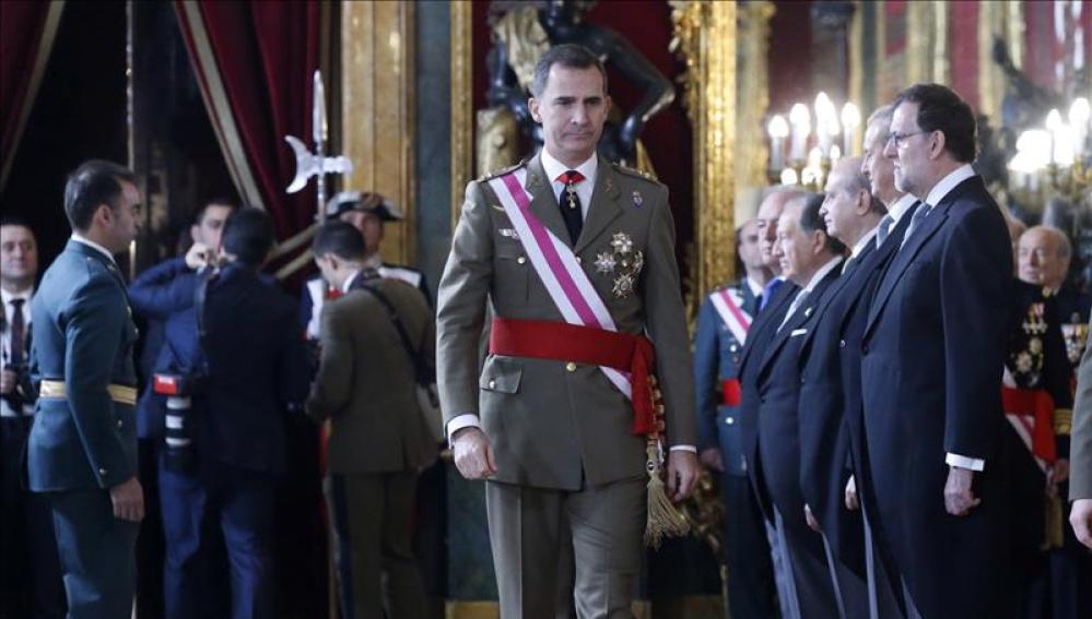 El Felipe VI, en la Pascua Militar 2016.