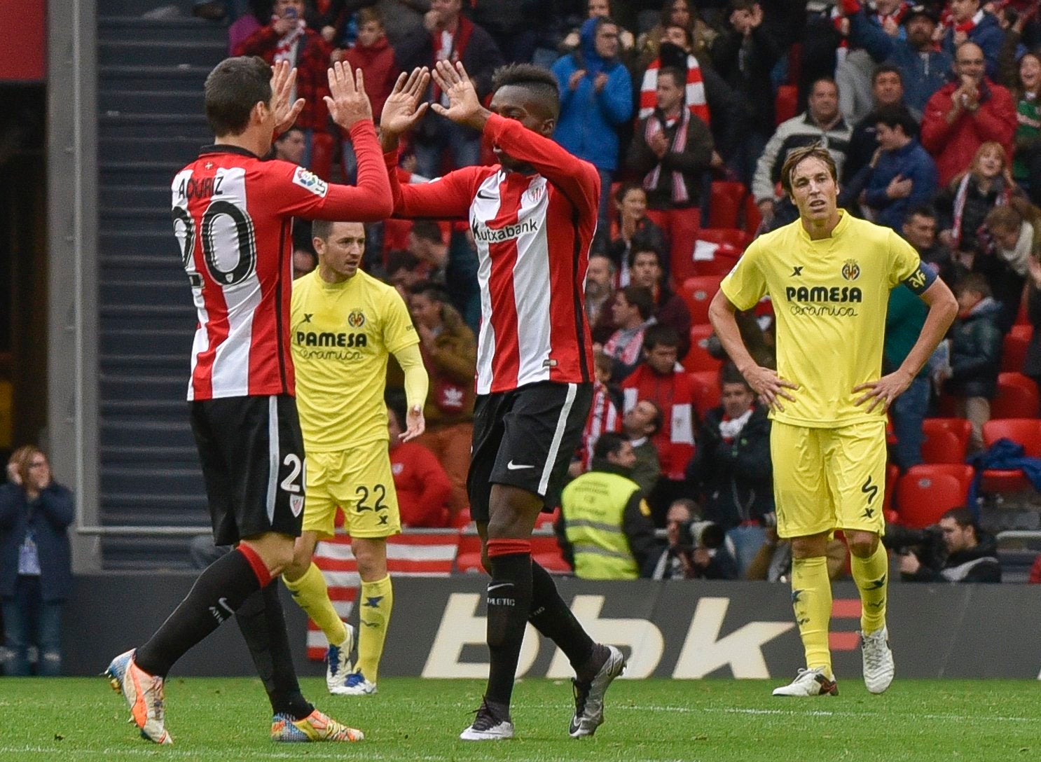 Espectacular remontada del Athletic en San Mamés ante el Villarreal Espectacular remontada del Athletic en San Mamés ante el Villarreal