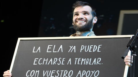 Carlos Matallanas, durante el concierto #PorUnMundoSinELA