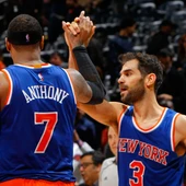 Calderón, junto a Carmelo Anthony Calderón, junto a Carmelo Anthony